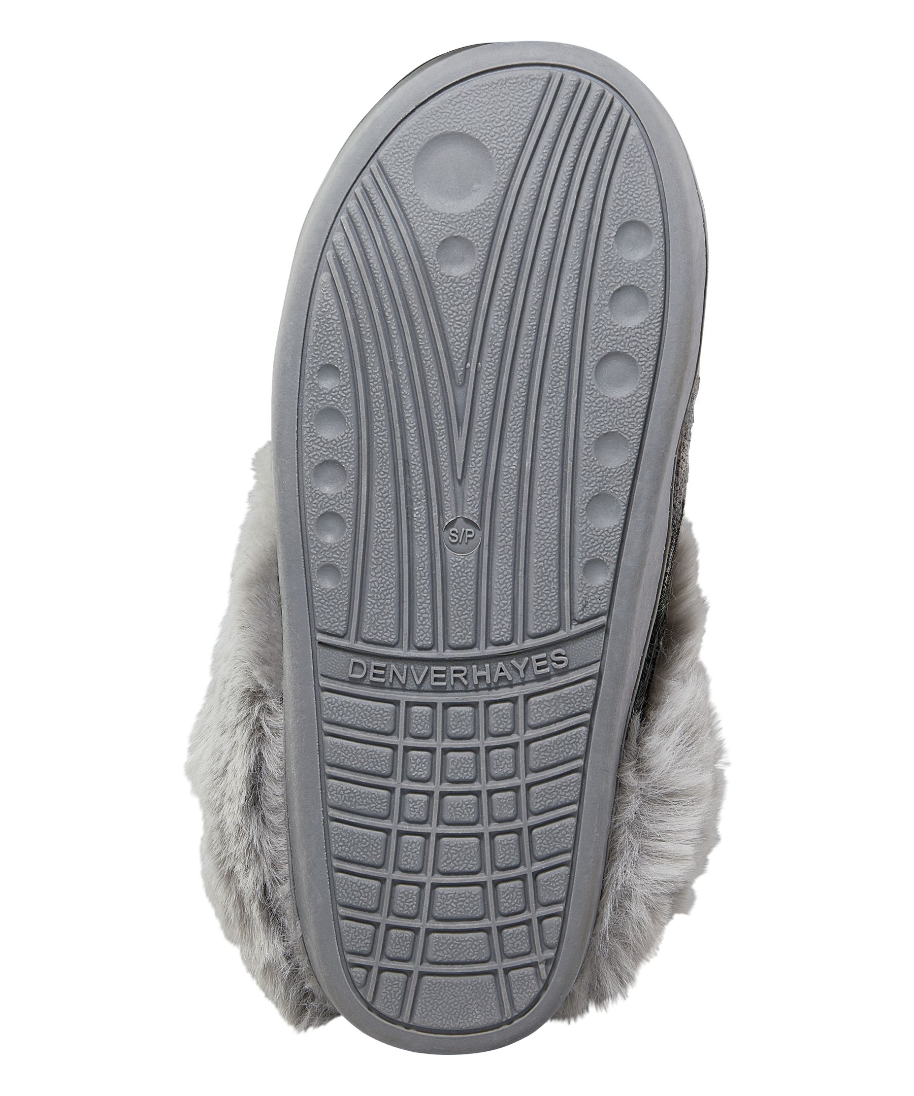 Pantoufles en tricot de style nordique et en fausse fourrure pour femmes, Denver Hayes