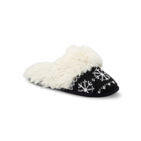 Pantoufles en tricot et fausse fourrure de style nordique pour femmes, Denver Hayes Front_Three_Fourths_Angled_Right