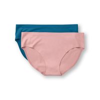 Culotte taille basse invisible extensible dans 4 sens pour femmes, Denver Hayes, paquet de 2 Front_Flat