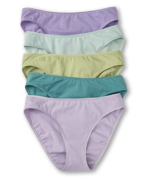 Denver Hayes Women's 5 Pack Cotton Stretch Bikini Underwear