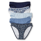 Denver Hayes Women's Cotton Stretch Bikini Underwear, 5 Pack Front_Flat