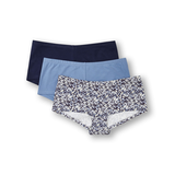 Denver Hayes Women's Cotton Stretch Boy-Short Underwear, 3 Pack Front_Flat