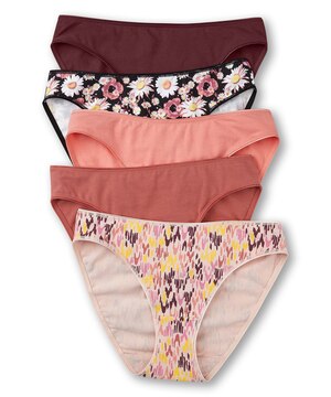 Culotte bikini en coton extensible pour femmes, Denver Hayes, paquet de 5
