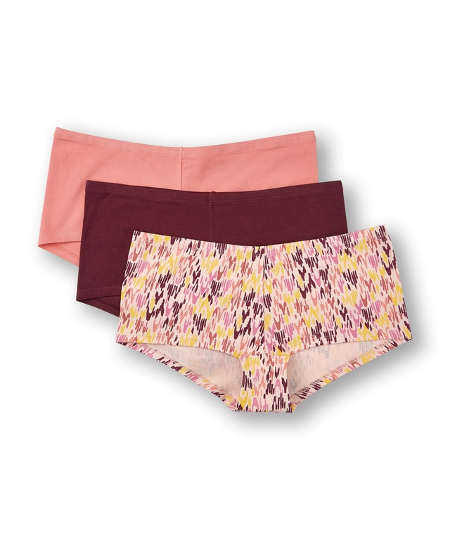 Culotte garçonne en coton extensible pour femmes, Denver Hayes, paquet de 3