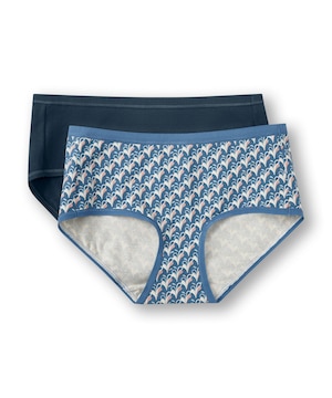 Denver Hayes Women's Cotton Stretch Hip Hugger Underwear, 2 Pack