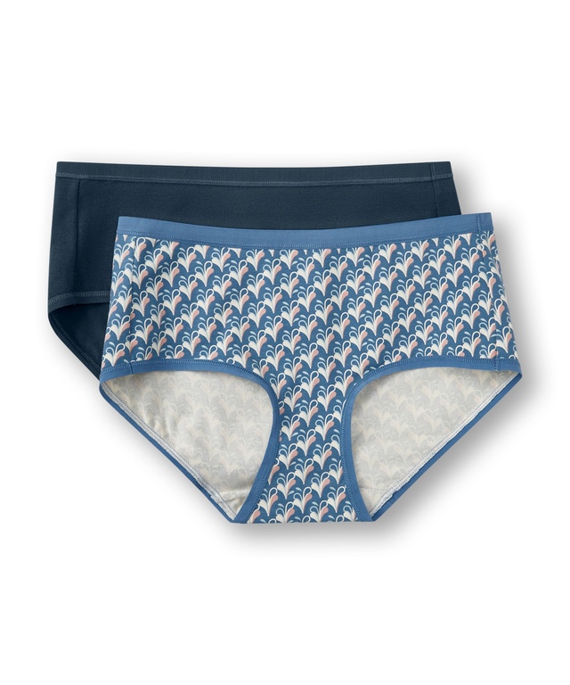 Denver Hayes Women's Cotton Stretch Hip Hugger Underwear, 2 Pack