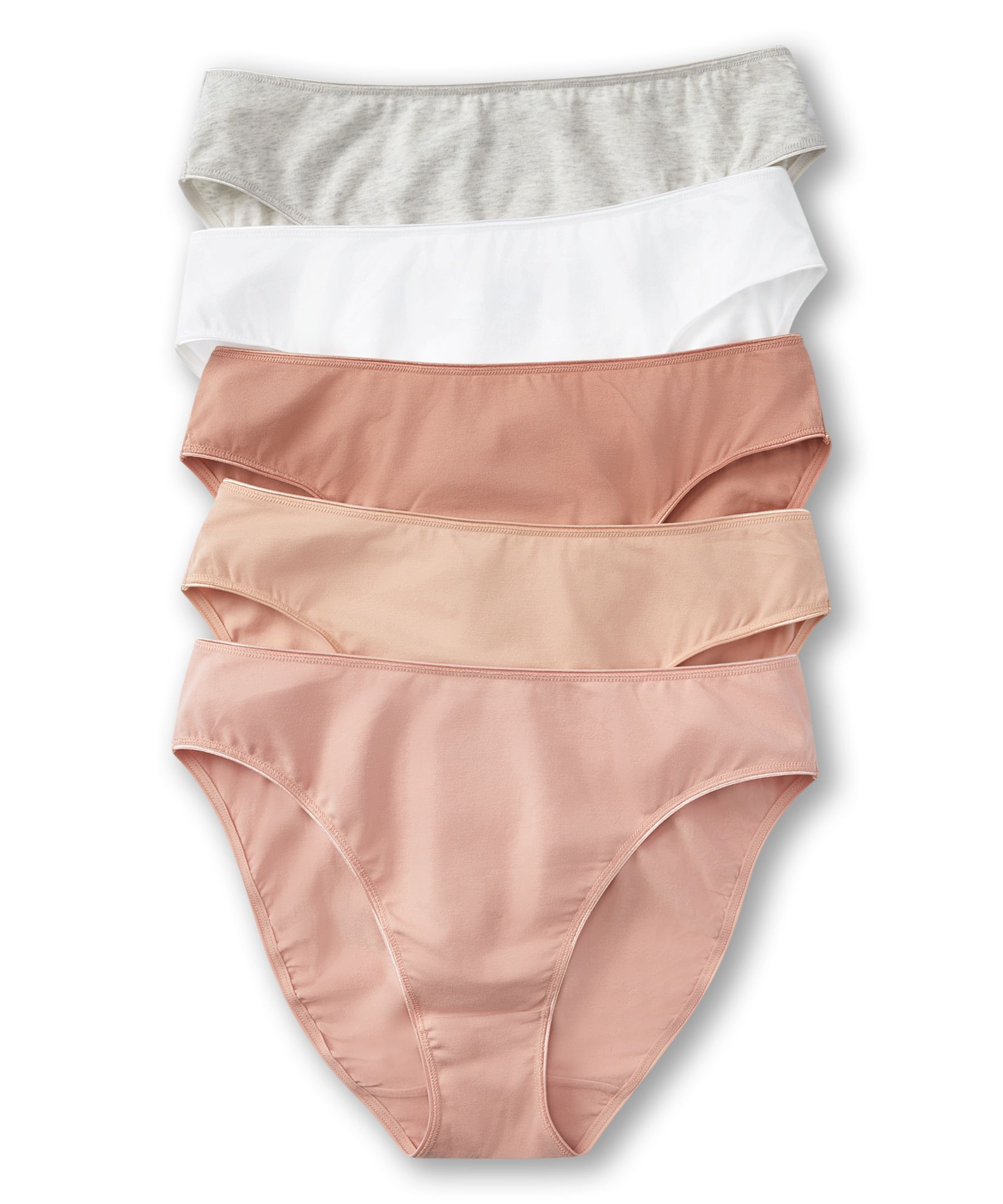 Denver Hayes Women's 5-pack Cotton Stretch Hi-Cut Underwear