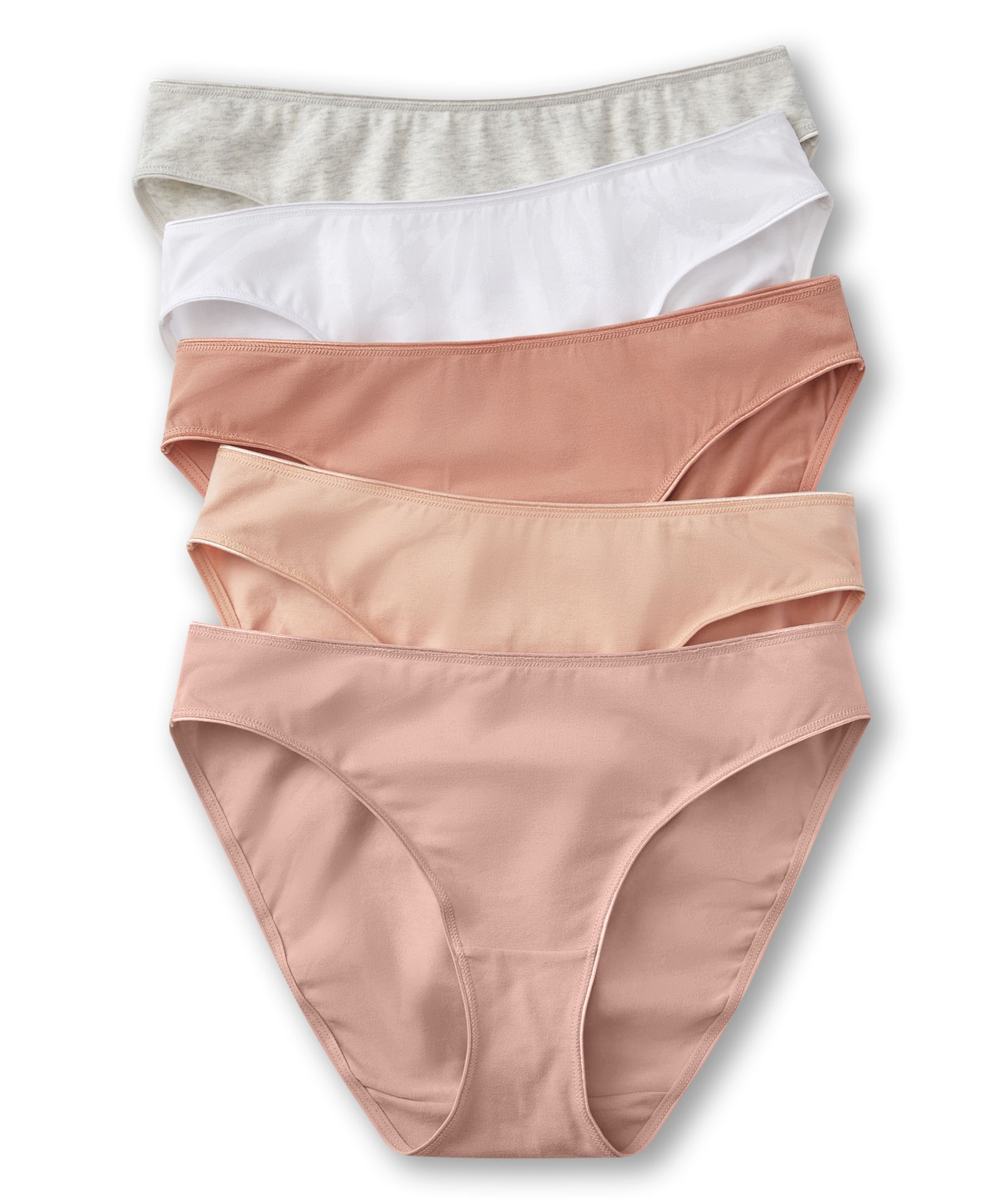 Culottes bikini en coton extensible Denver Hayes, pour femmes, paquet de 5