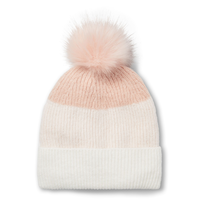 Tuque à revers en tricot fin avec pompon pour femmes, Denver Hayes