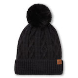Tuque à revers et à pompon pour femmes, Heritage, WindRiver Front_Flat