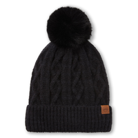 WindRiver Women's Heritage Cuffed Pom Toque Front_Flat