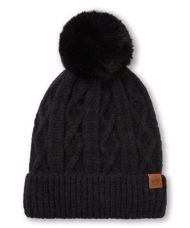 Tuque à revers et à pompon pour femmes, Heritage, WindRiver