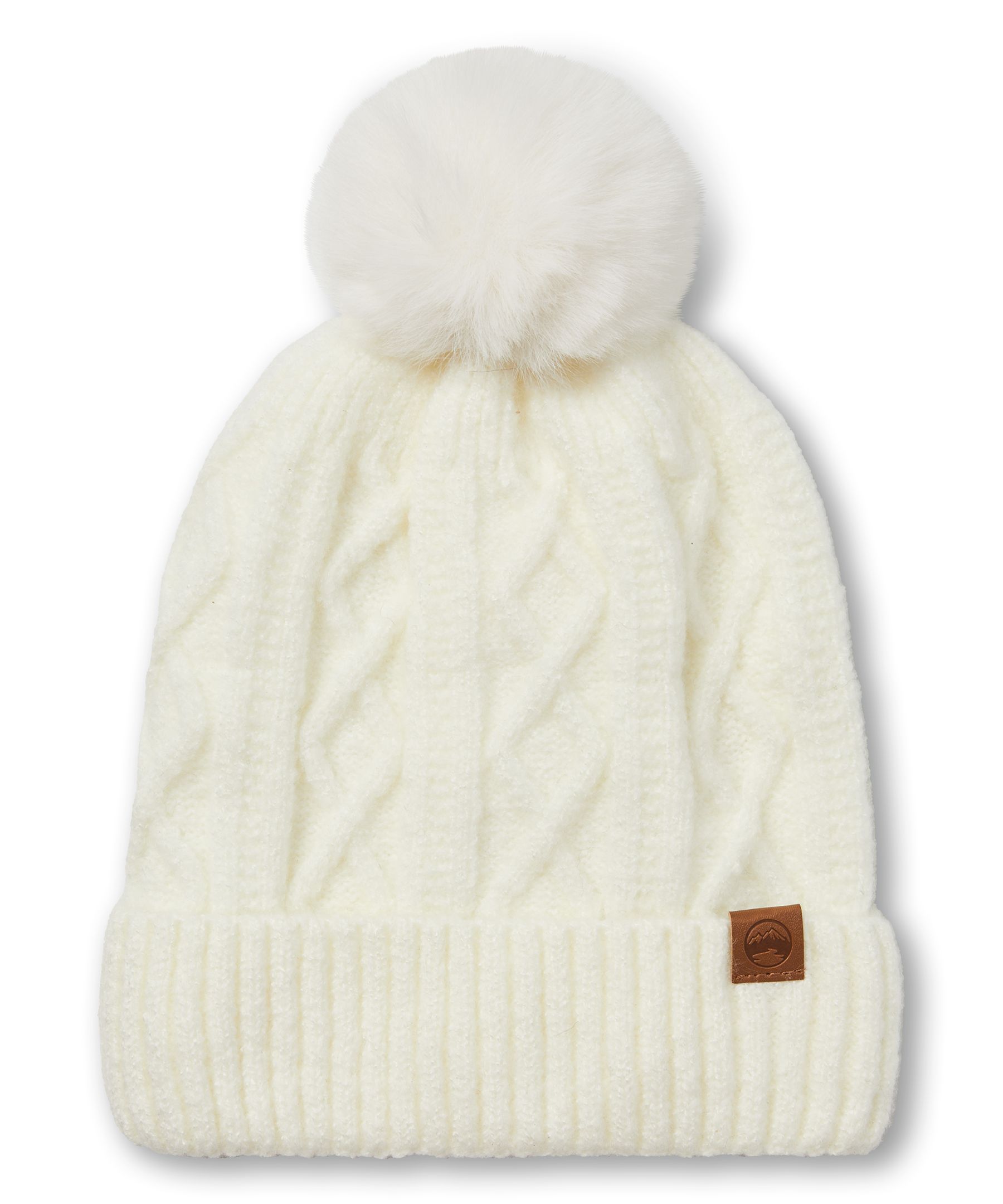Tuque à revers et à pompon pour femmes, Heritage, WindRiver