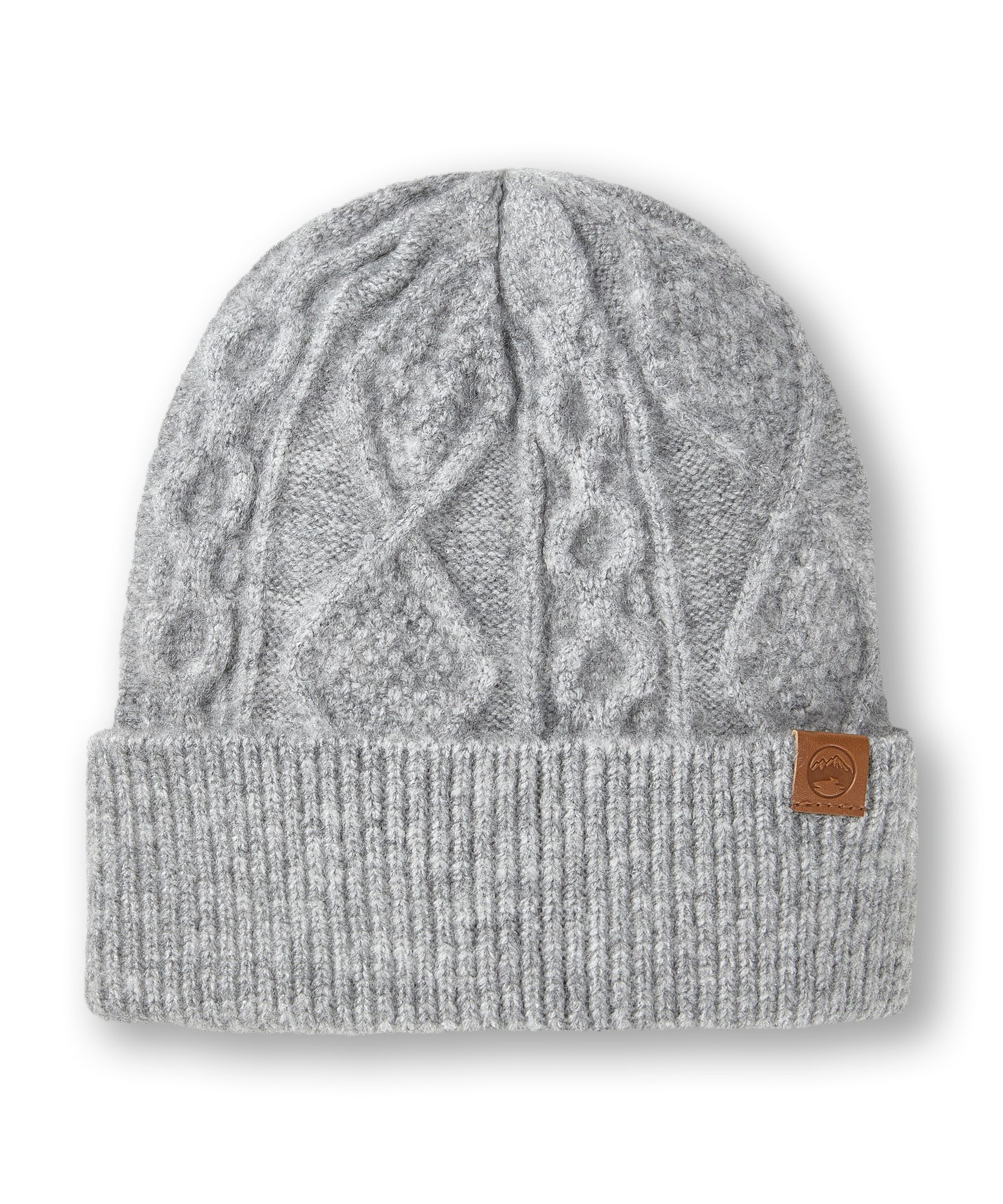 Tuque à revers à point de torsade pour femmes, Heritage, WindRiver