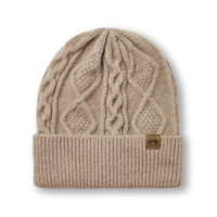 Tuque à revers à point de torsade pour femmes, Heritage, WindRiver