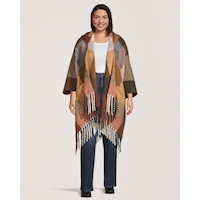Châle-ruana avec poches pour femmes, Denver Hayes