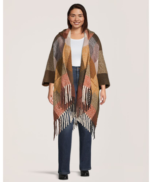 Denver Hayes Women's  Ruana with Pockets Shawl