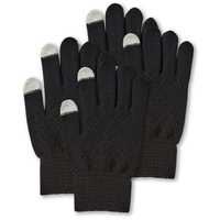 Denver Hayes Women's Textured I-Touch Magic Gloves, 2 Pack Composite_or_Mixed