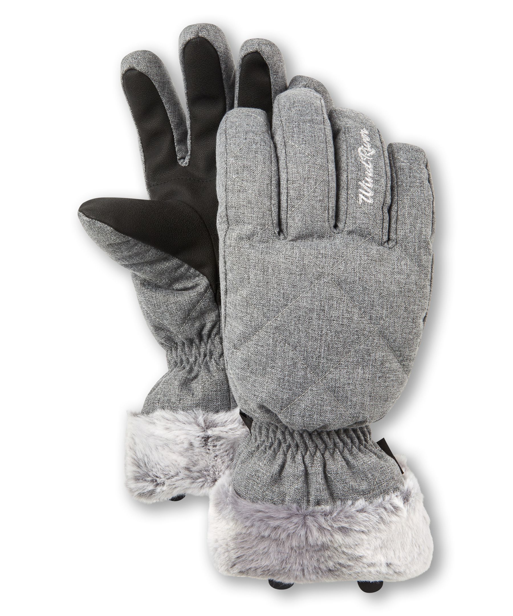WindRiver Women's T-Max Faux Fur Cuff Gloves