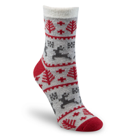 Chaussettes à motif de renne pour femmes BOGO, Heritage, WindRiver Front_Three_Fourths_Angled_Right