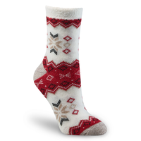 Chaussettes à motif de flocons de neige pour femmes BOGO, Heritage, WindRiver Front_Three_Fourths_Angled_Right