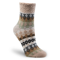 Chaussettes à motif pour femmes BOGO, Heritage, WindRiver Front_Three_Fourths_Angled_Right