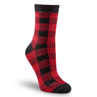 Chaussettes à gros carreaux pour femmes, Heritage, WindRiver Front_Three_Fourths_Angled_Right