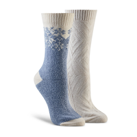 Chaussettes ultradouces pour femmes, paquet de 2 paires, Heritage, WindRiver Front_Three_Fourths_Angled_Right