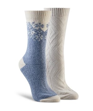 Chaussettes ultradouces pour femmes, paquet de 2&nbsp;paires, Heritage, WindRiver