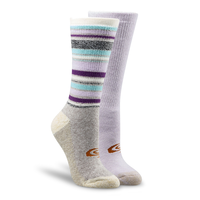 Copper Sole Women's  2 Pack T-MAX Thermal Pattern Socks Front_Three_Fourths_Angled_Right