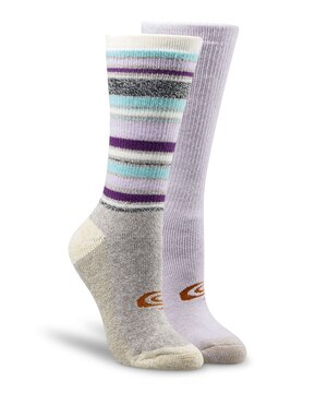Chaussettes isothermes T-Max à motif pour femmes, paquet de 2 paires, Copper Sole