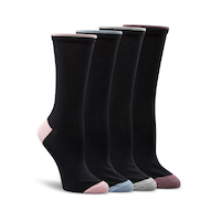 Chaussettes mi-mollet FreshTech pour femmes, Denver Hayes, paquet de 5 paires Front_Flat