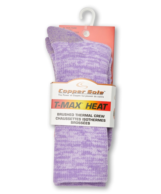 Chaussettes isothermes T-Max à motifs pour femmes, Copper Sole, paquet de 1&nbsp;paire
