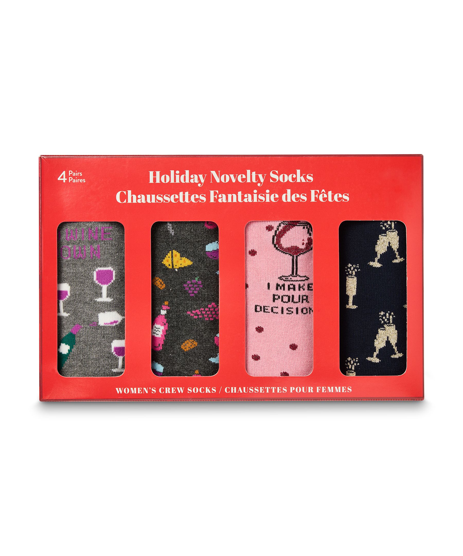 Boîte cadeau de chaussettes en bambou pour femmes, 4&nbsp;paires, Denver Hayes