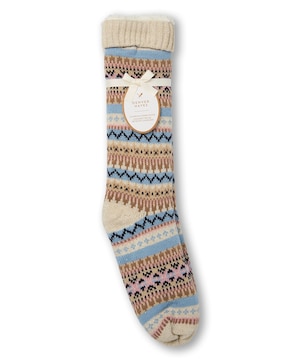 Chaussettes de détente de Denver Hayes à doublure en sherpa pour femmes