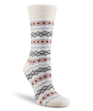 Chaussettes en tricot double à revers retroussé pour femmes, Denver Hayes