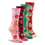 Boîte cadeau de chaussettes en bambou pour femmes, 4&nbsp;paires, Denver Hayes Front_Three_Fourths_Angled_Right
