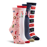 Boîte cadeau de chaussettes en bambou pour femmes, Denver Hayes Front_Three_Fourths_Angled_Right