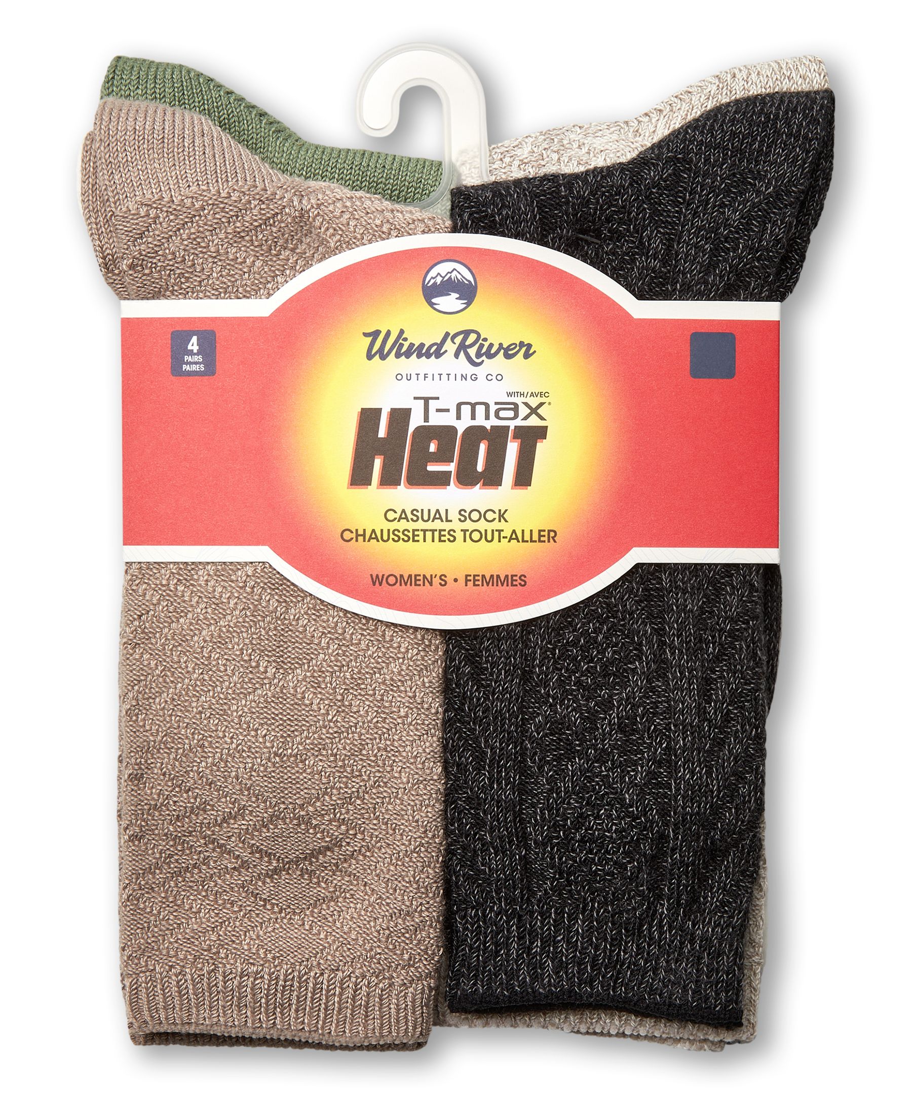WindRiver Women's T-Max Heat Casual Crew Pack Socks Mark's