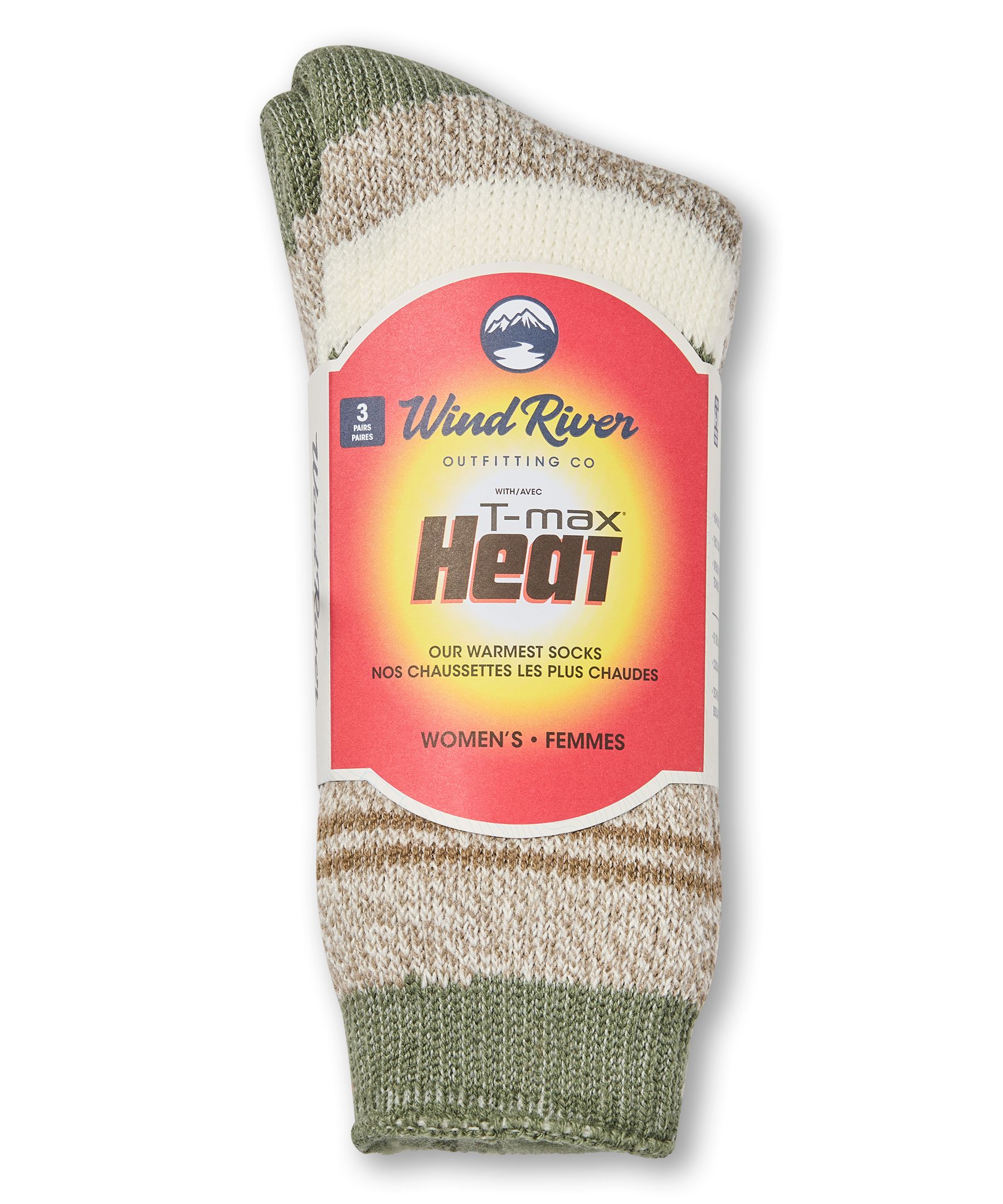 WindRiver Women's T-Max 3 Pack Thermal Crew Socks