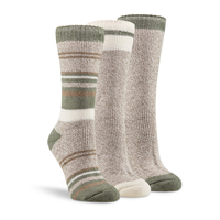 Mi-chaussettes isothermes T-Max pour femmes, paquet de 3 paires, WindRiver Front_Three_Fourths_Angled_Right