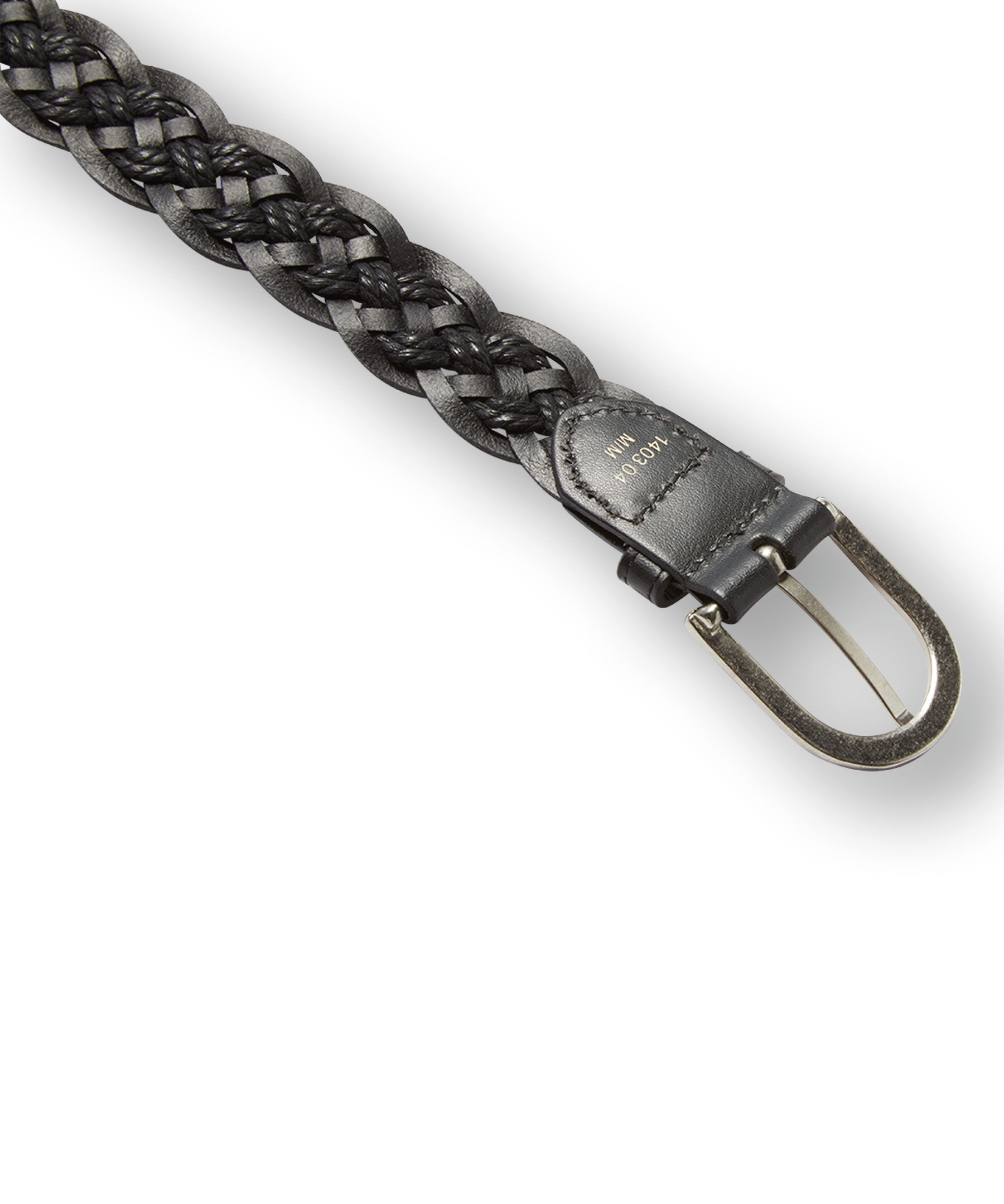 Ceinture en cuir tressée de Denver Hayes, un pouce