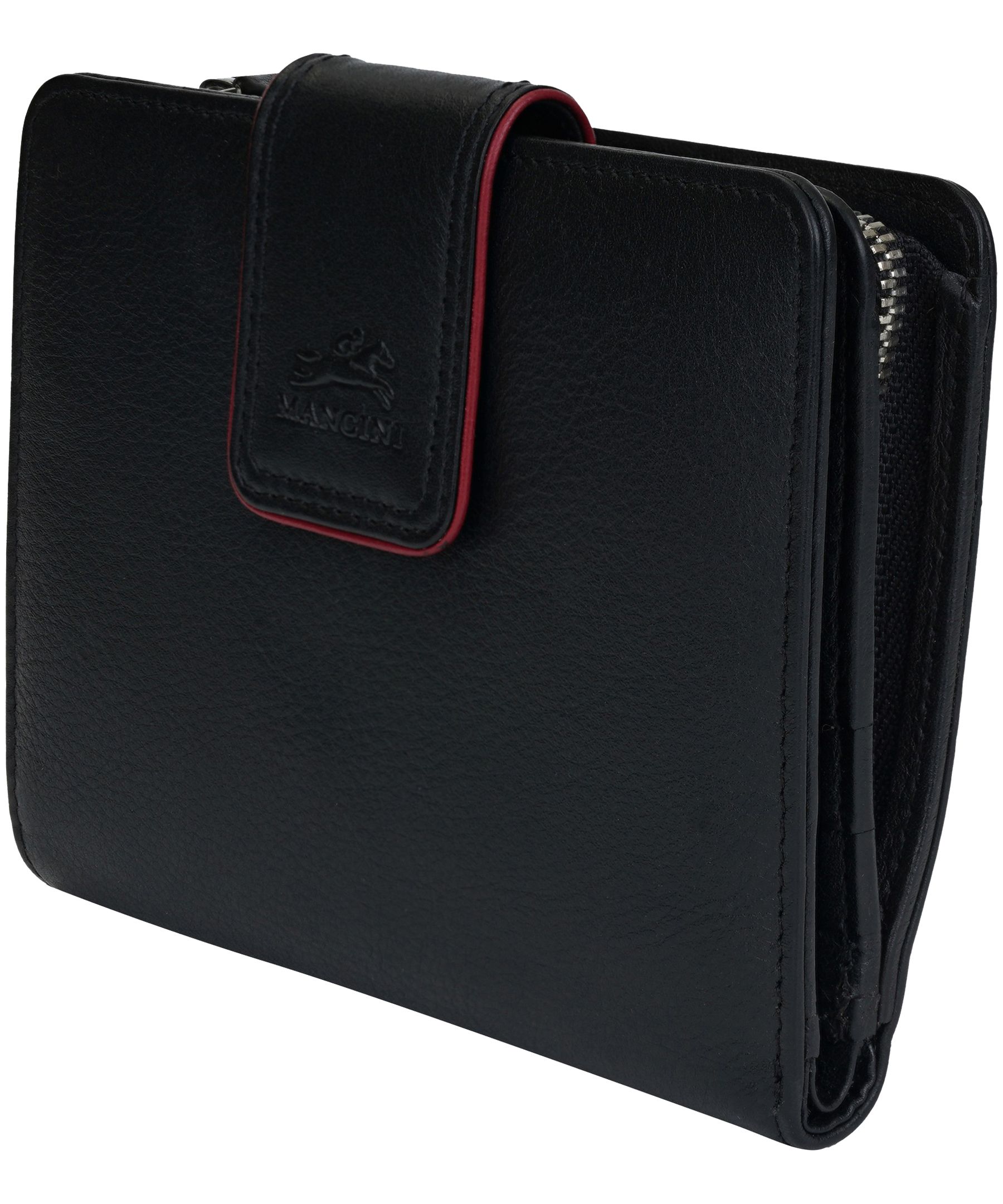 Portefeuille-pochette moyenne de sécurité avec protection RFID pour femmes, Sonoma, Mancini Leather Goods