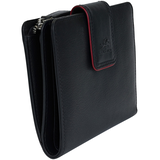 Mancini Leather Goods Women's Sonoma RFID Secure Medium Clutch Wallet Front_Three_Fourths_Angled_Right