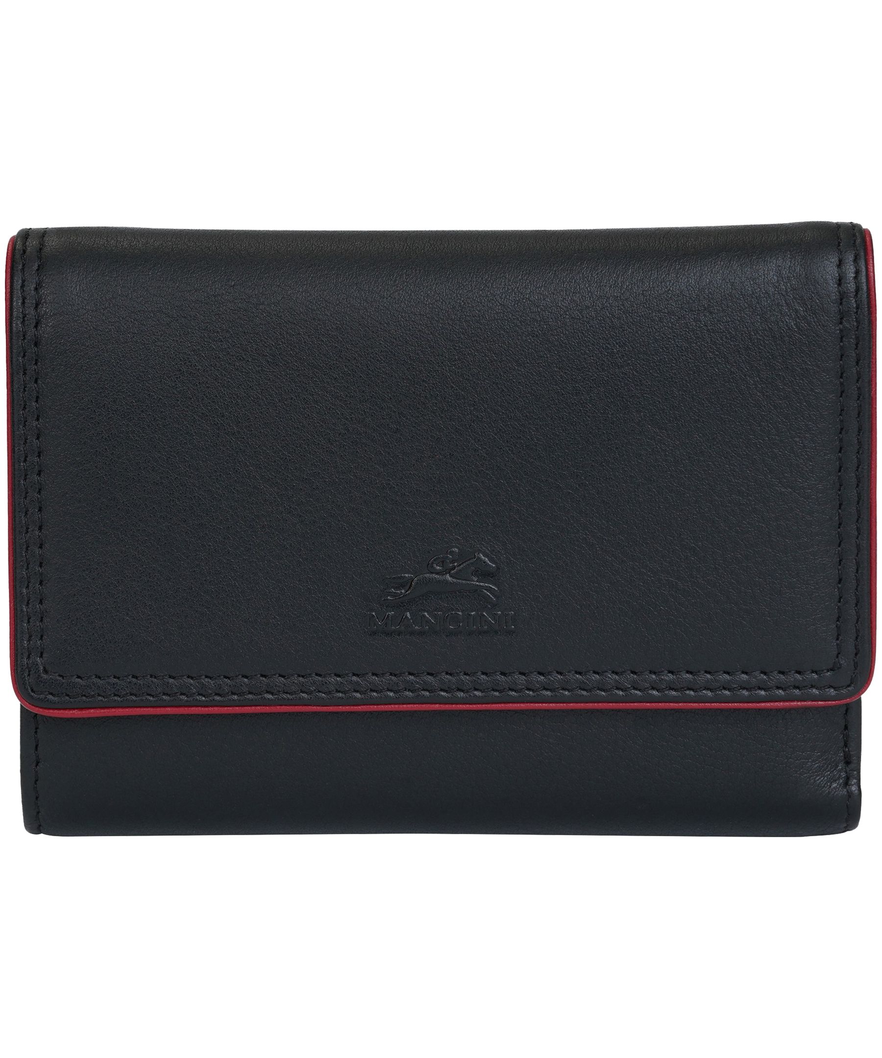 Mancini Leather Goods Women's Sonoma RFID Secure Medium Trifold Wallet