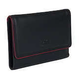 Mancini Leather Goods Women's Sonoma RFID Secure Medium Trifold Wallet Front_Three_Fourths_Angled_Right