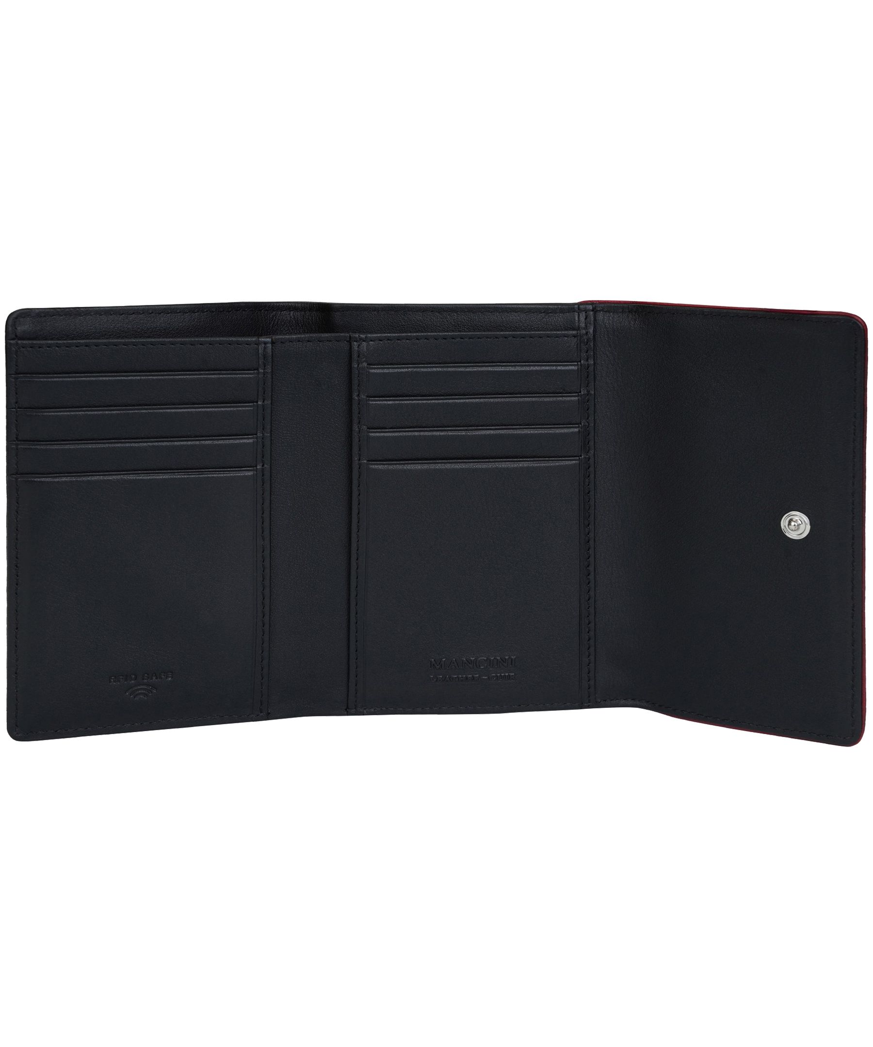 Mancini Leather Goods Women's Sonoma RFID Secure Medium Trifold Wallet