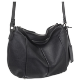 Sac à bandoulière en cuir maroquiné pour femmes, Scarlet, Mancini Leather Goods Front_Three_Fourths_Angled_Right