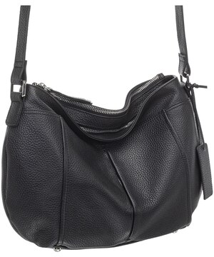 Sac à bandoulière en cuir maroquiné pour femmes, Scarlet, Mancini Leather Goods