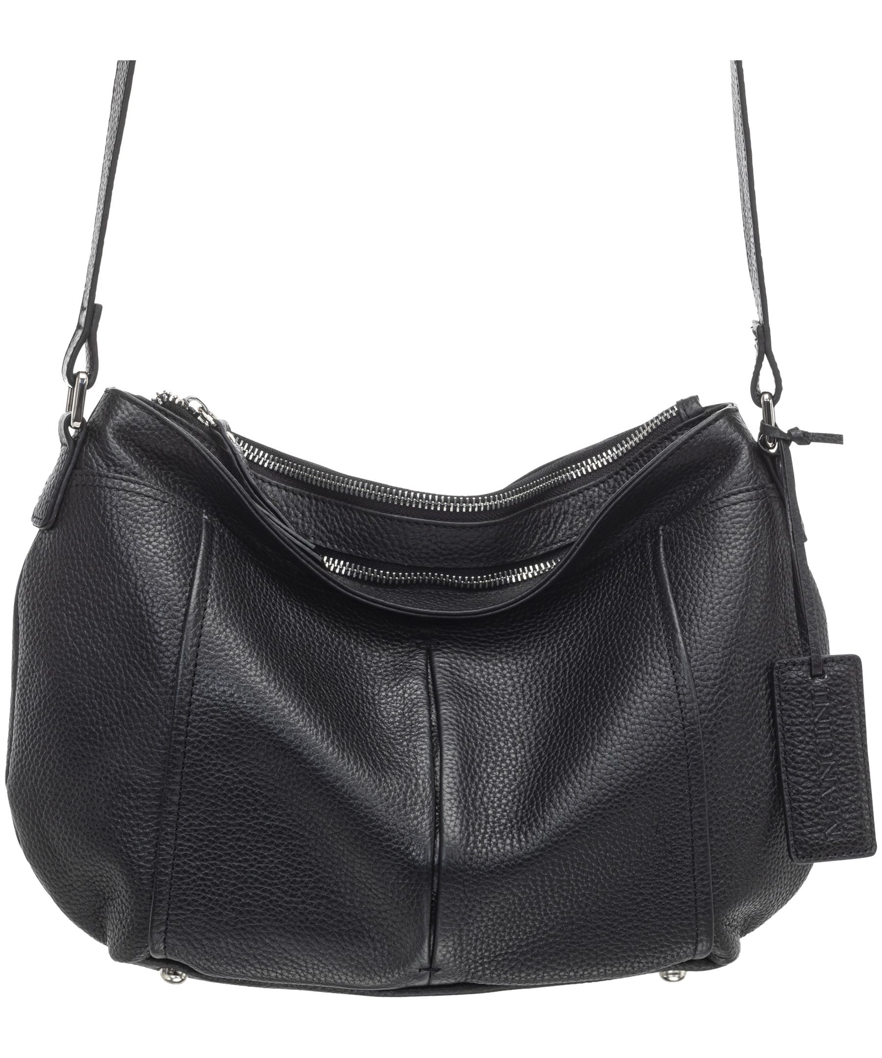 Sac à bandoulière en cuir maroquiné pour femmes, Scarlet, Mancini Leather Goods